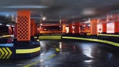 indoor go-karting track